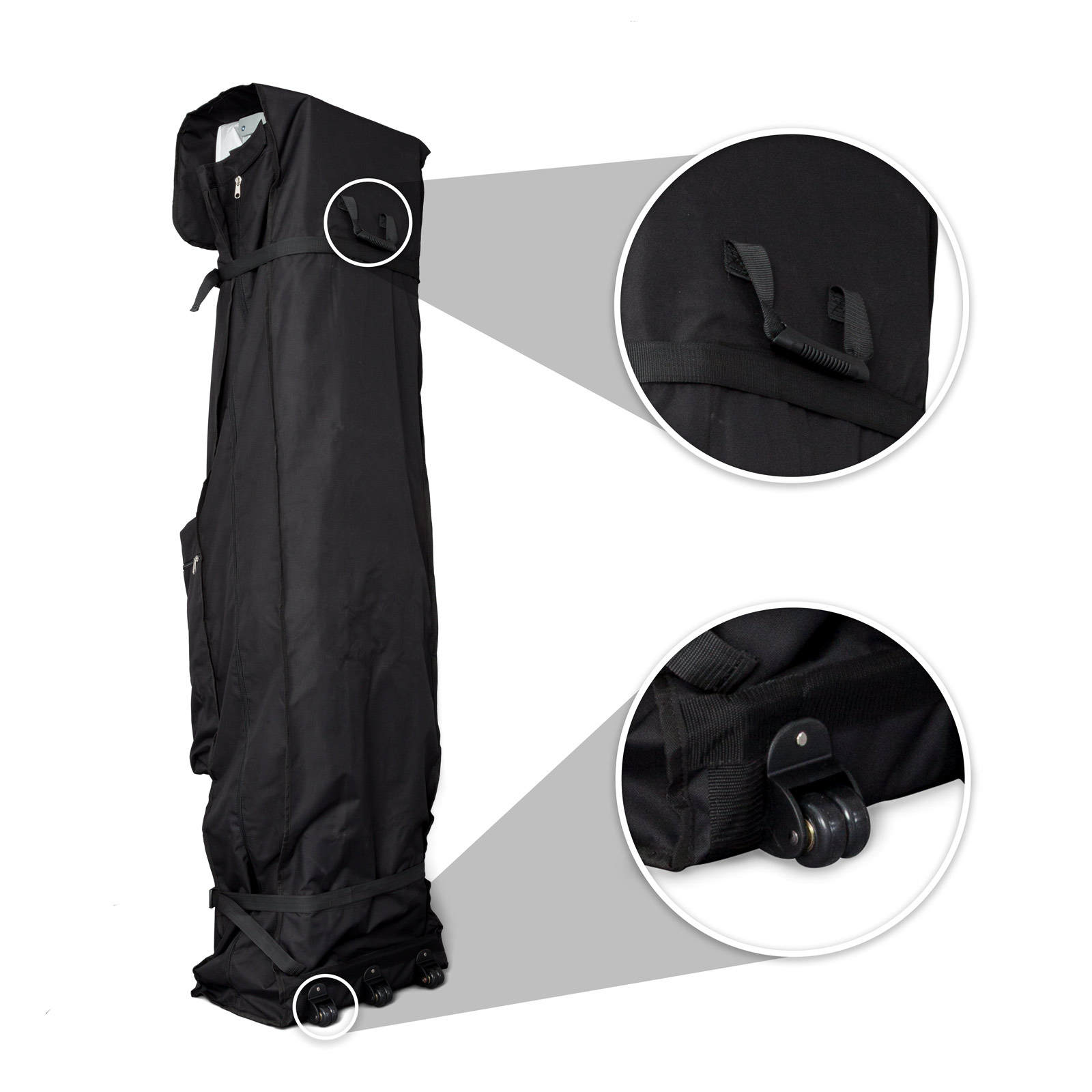 Sac de transport à roulettes Basic: avec poignée et 2 roulettes