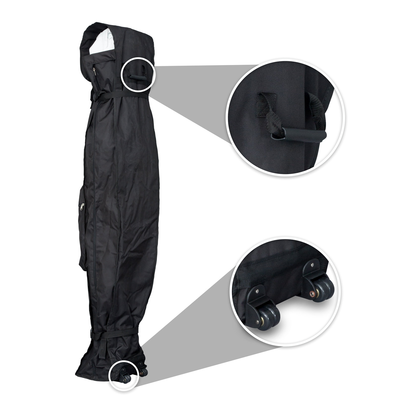 Sac de transport Trolley Basic avec poignée et 2 paires de roulettes pour un déplacement facilité !