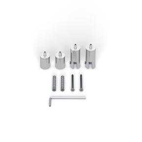 Fixations plafond acier inoxydable - ø 13 mm - pour panneaux de 1-5 mm, par 2