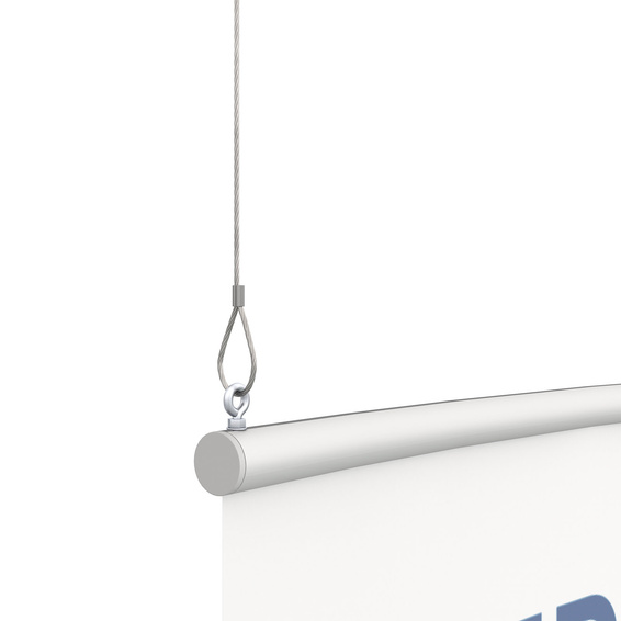 Suspension standard (vis à œillet et câble d'acier)