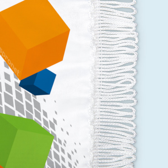 Franges bouclées assorties en 11 couleurs standard