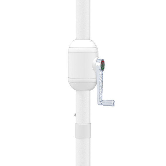 Petit parasol avec manivelle pour une ouverture et fermeture faciles