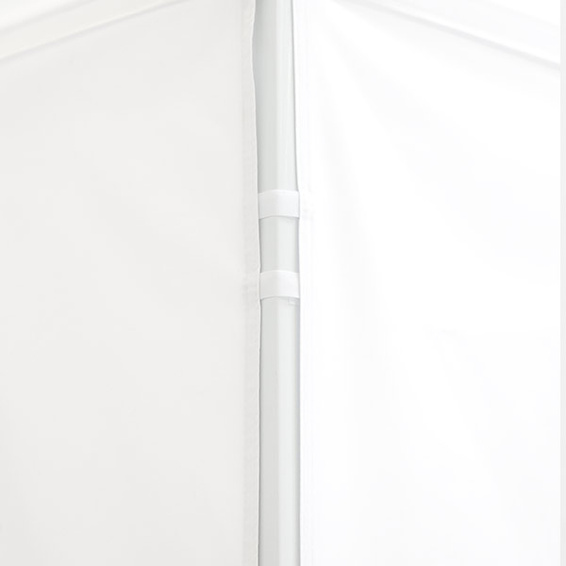 Cloison avec boucles de fixation - attaches faciles sur la structure de la tente