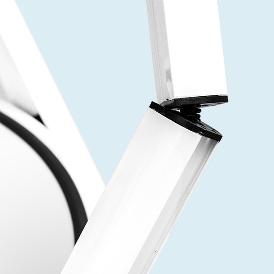 Comptoir de vitrine, vue détaillée de l'articulation hélicoïdale