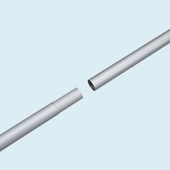 Mât de drapeau Economy, connexion des éléments emboîtables