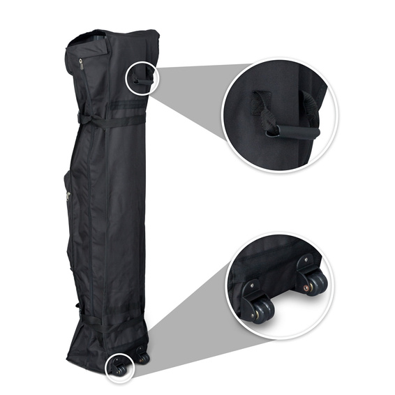 Trolley avec poignée et roulettes pour déplacement et stockage de la structure