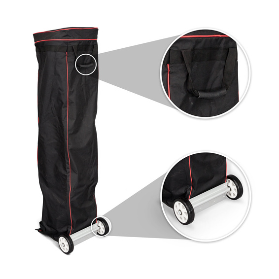 Chariot en tissu, avec poignée et roues robustes pour un transport facile