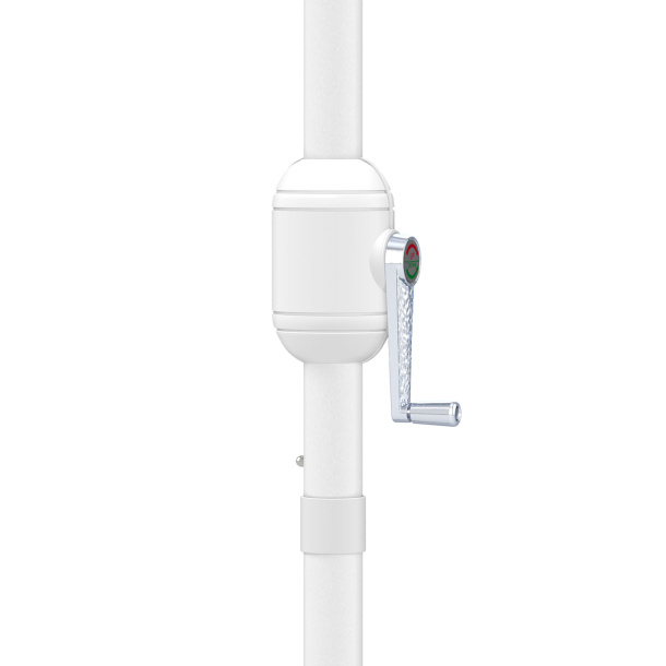 Petit parasol avec manivelle, ouverture et fermeture faciles