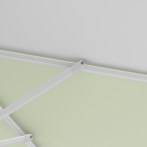 Petit parasol avec manivelle, armature robuste