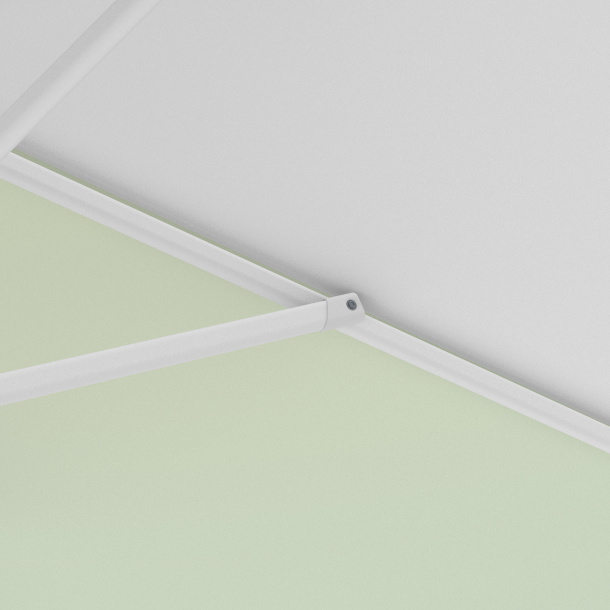 Petit parasol avec manivelle, armature robuste