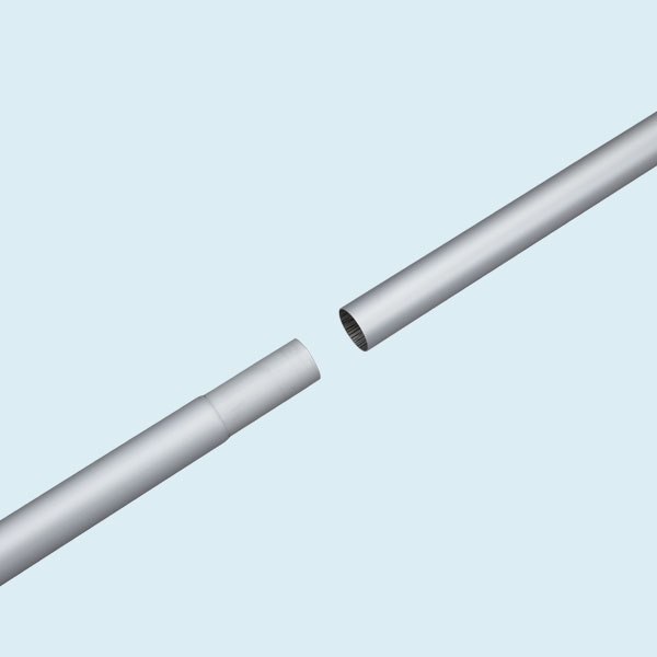 Mât de drapeau Economy, connexion des éléments emboîtables