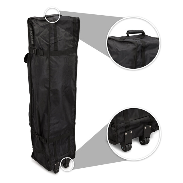 Trolley textile, avec 2 paires de roulettes et poignée