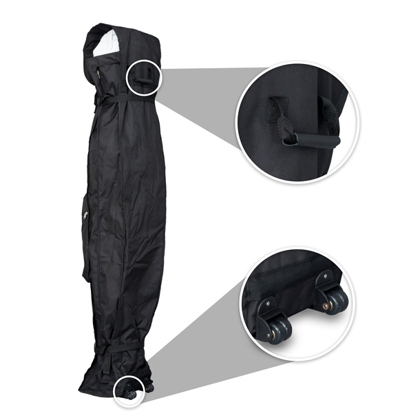 Trolley textile avec poignées et roulettes pour faciliter le déplacement