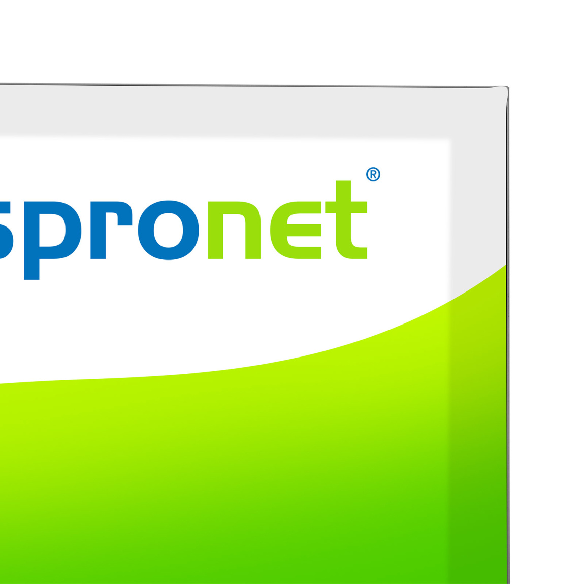 Détail: Vue arrière – bord non éclairé d’environ 4 cm de large