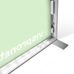 bloc d'alimentation intégré discrètement dans le cadre, cadre avec passage de câble inclus