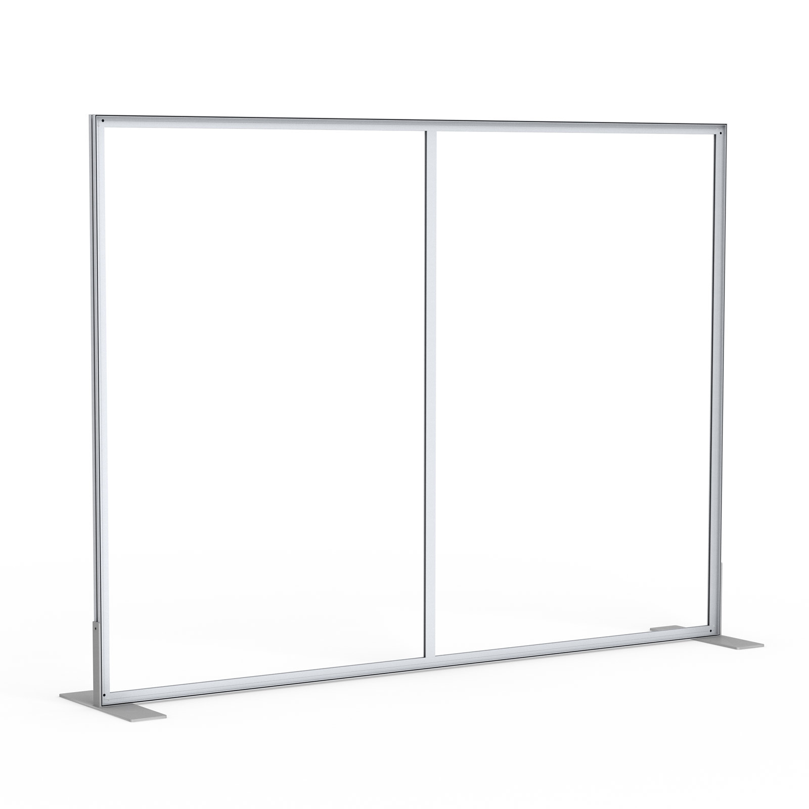 Cadre: dimensions 400 x 200 cm avec 2 pieds latéraux, 1 profil de renfort
