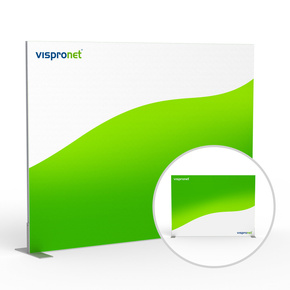 Mur d'affichage Q-Frame® - paysage, profilé 50 mm