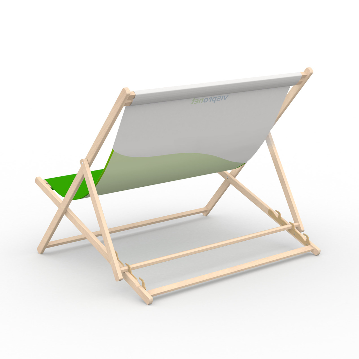 Chaise longue sans accoudoirs, vue arrière