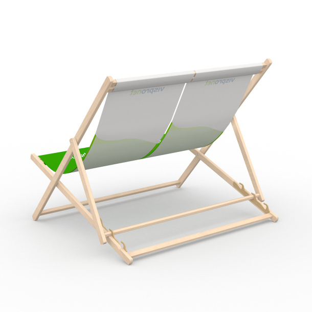 Chaise longue sans accoudoirs, vue arrière