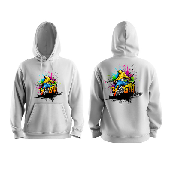 Exemple d'application du transfert DTF: sweat à capuche