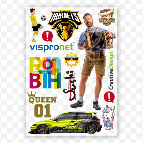 Disposition libre des motifs sur le gabarit de mise en page