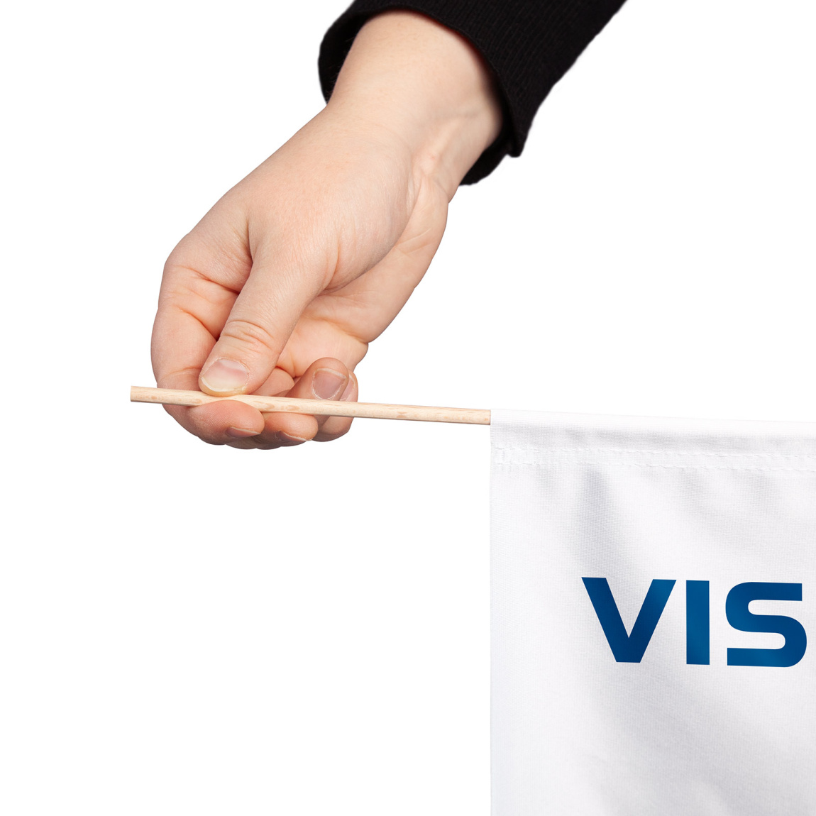 Élément imprimé avec fourreau pour tige en bois