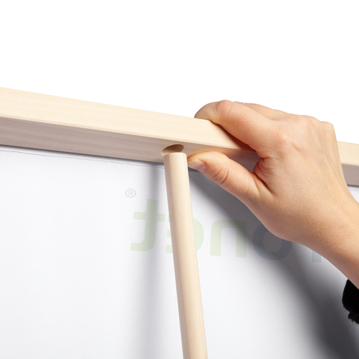 Fixation de la barre supérieure à la tige - tension parfaite de l'élément imprimé