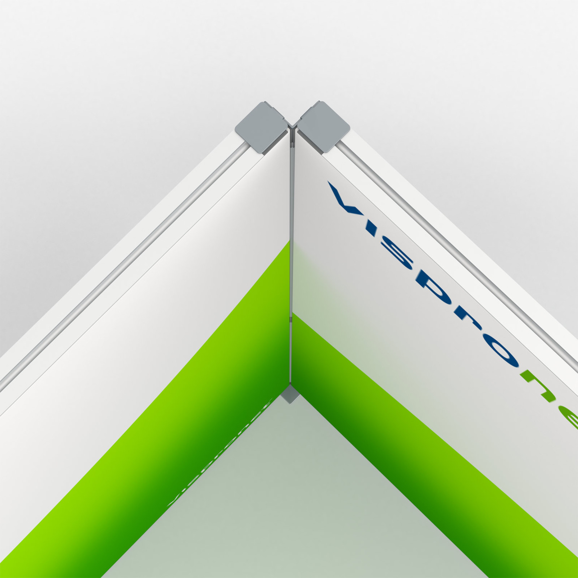 Cadre à jonc flex, détail : raccord à 90°