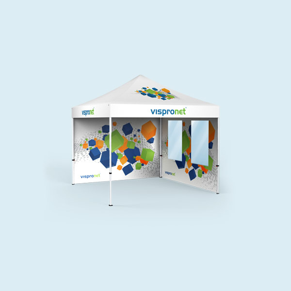 1x paroi pleine, 1x avec fenêtres (motifs tournés vers l'intérieur de la tente)