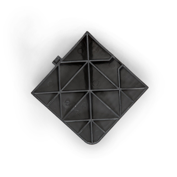 Coin pour plaque de fond, face inférieure