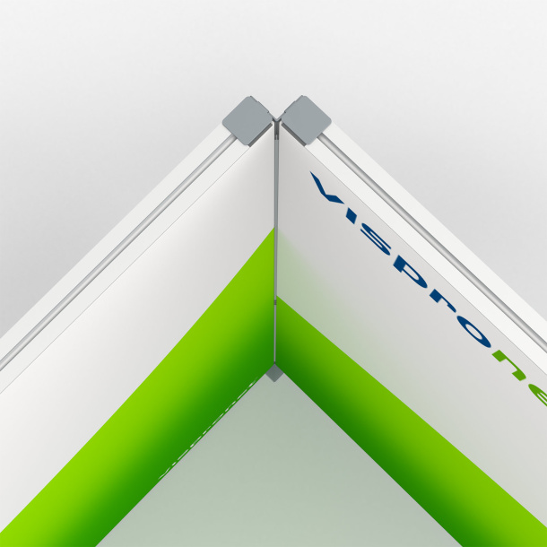 Cadre à jonc flex, détail : raccord à 90°