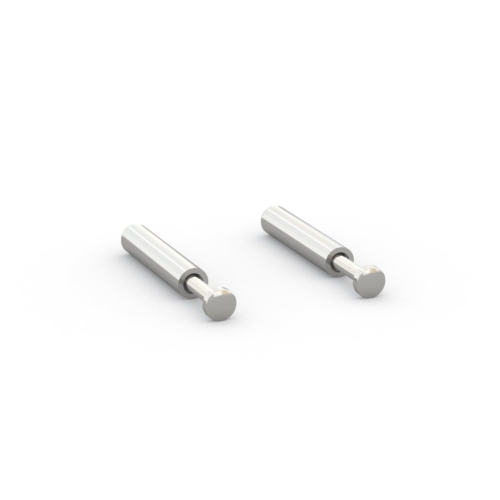 Pieds en acier inoxydable, lot de 2