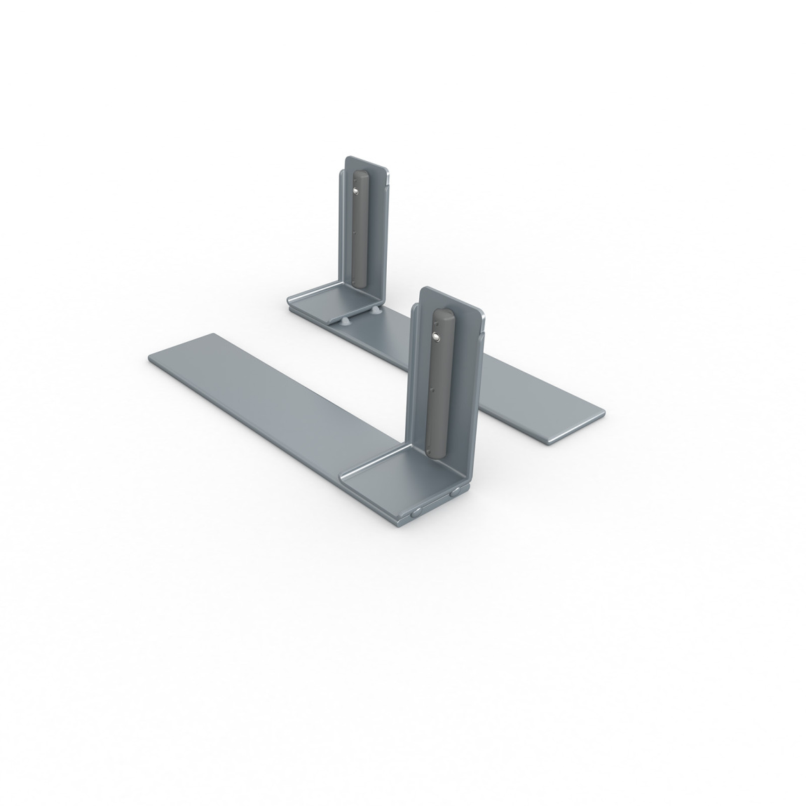 Pieds d'angle unilatéraux cadre keder flex, set de 2