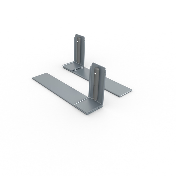 Pieds d'angle unilatéraux cadre keder flex, set de 2