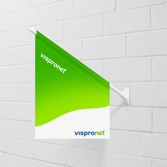 Support mural pour drapeaux de glacier