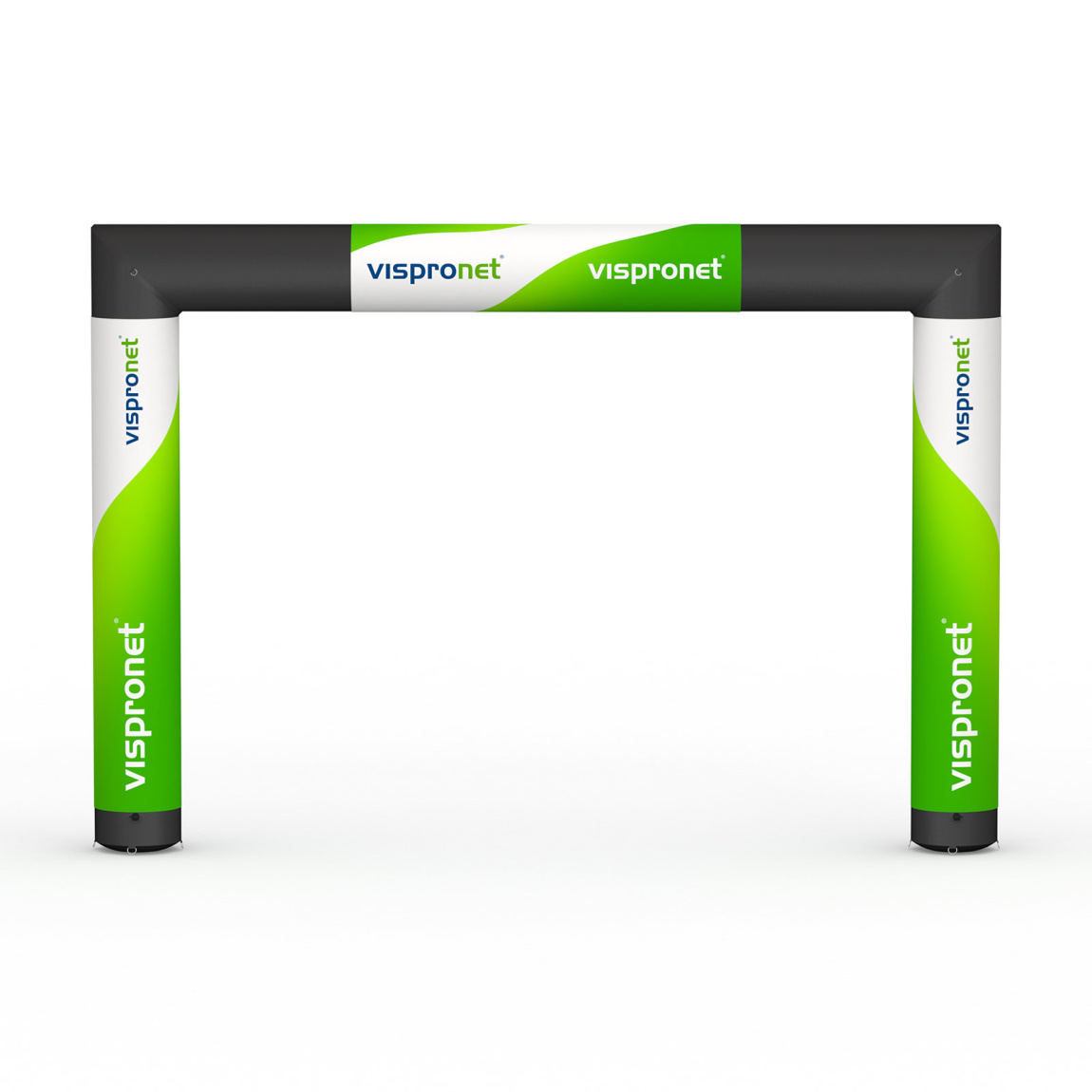 Arche gonflable Air avec 3 banderoles, B court (ici) ou long