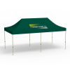 Pavillon pliable Basic, 3 x 6 m, vert, toit avec 1 logo imprimé (Côté 1)