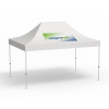 Pavillon pliable Select, 3 x 4,5 m, blanc, toit 1 logo imprimé (Côté 1)