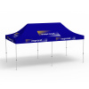 Pavillon pliable Select, 3 x 6 m, bleu, avec 10 logos imprimés