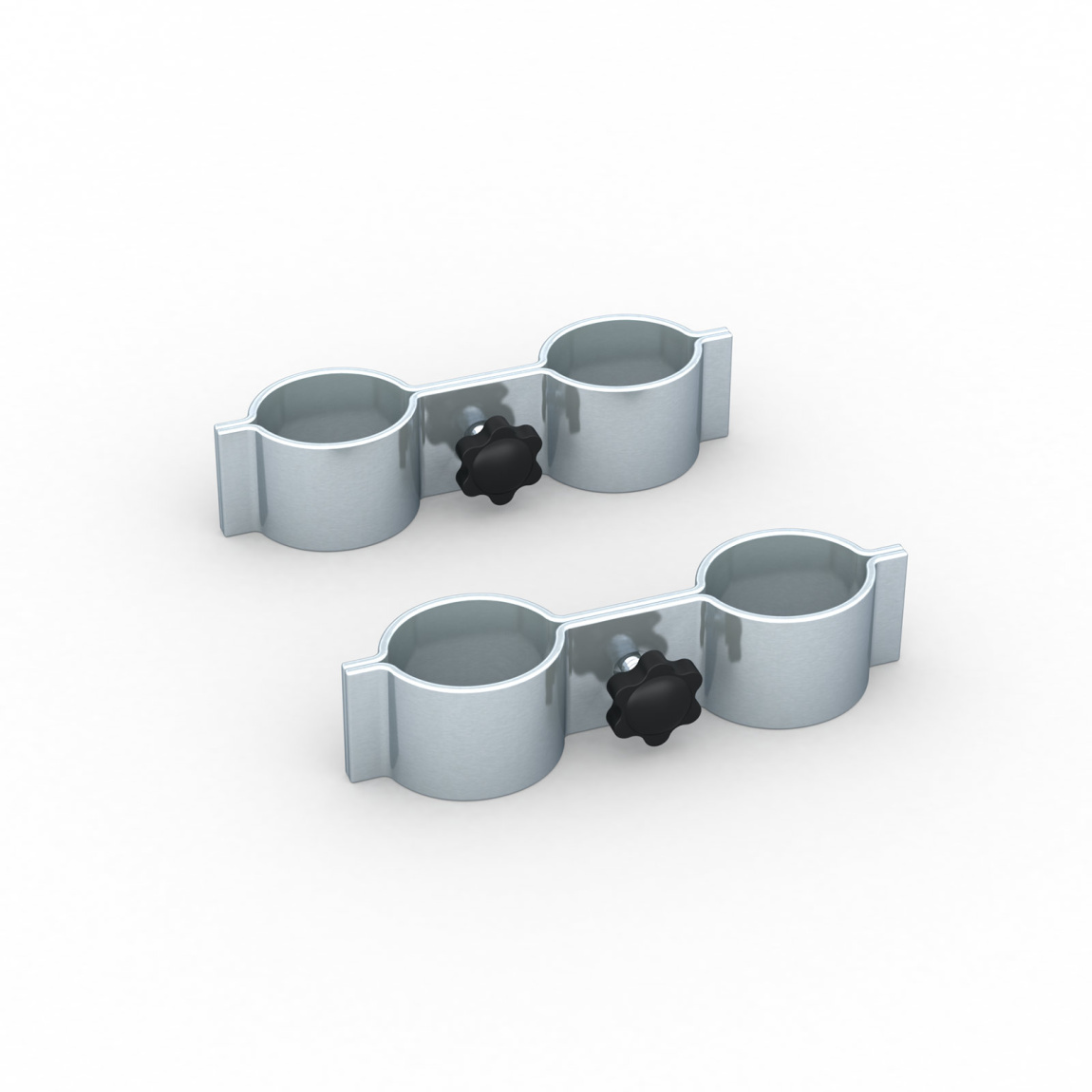 Collier de serrage pour table pliante aluminium, lot de 2