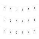 Guirlande de drapeaux - aperçu 1 motif, 2 motifs ou 3 motifs en alternance