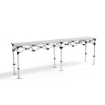 Table pliante en aluminium sans pièce imprimée