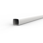 Profil carré stable: acier thermolaqué blanc (30 × 30 mm / 0,8 mm)