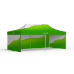 Tente pliable, impression personnalisée du toit et des 3 cloisons pleines