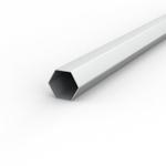Profil hexagonal en aluminium de haute qualité et très stable (ø 40 mm / 1,2 mm)