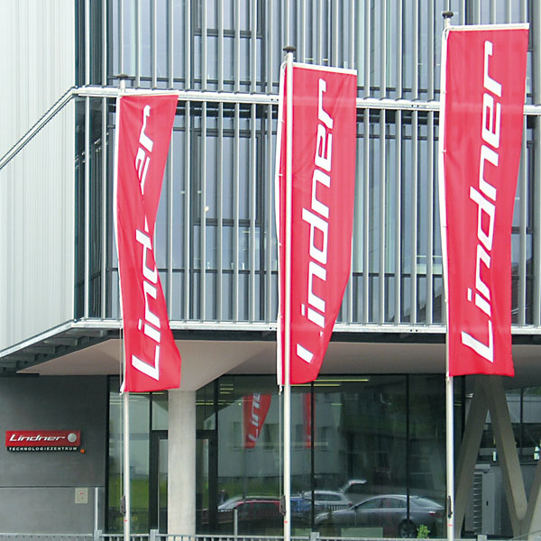 Pavillons d'entreprise avec présentoir