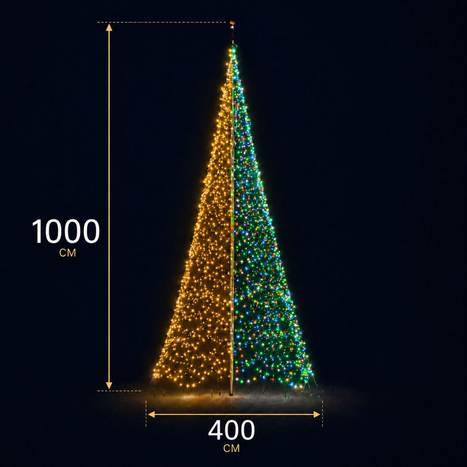 Maße des Weihnachtsbaumes 