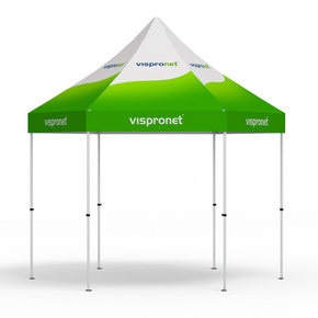 Pavillon pliable Select Hexagon 4 m, imprimé