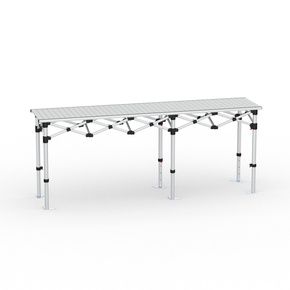 Table pliante en aluminium, 250&nbsp;x&nbsp;55 cm