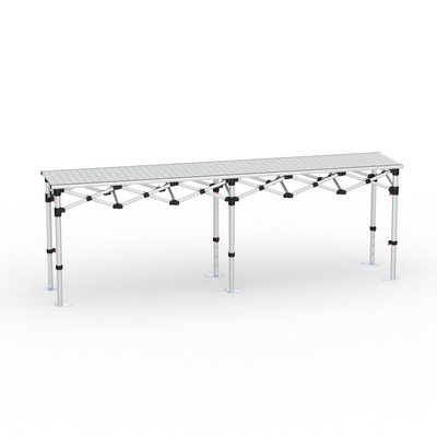 Table pliante en aluminium, 290&nbsp;x&nbsp;55 cm
